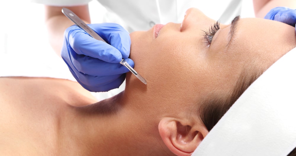 Dermaplaning is a popular hot facial skin rejuvenation